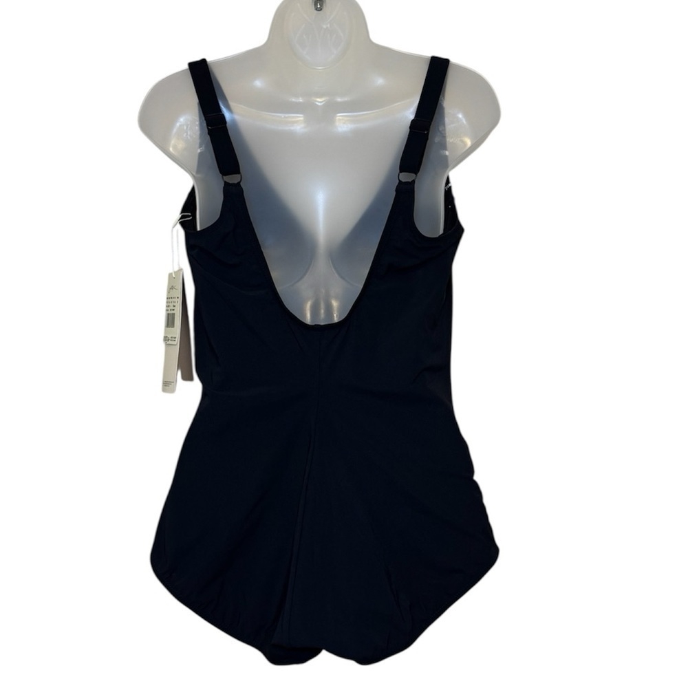 Gottex Women's Black & White One-Piece Swimsuit Size 16 - Picture 5 of 14
